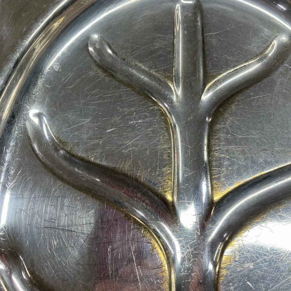 Antique Silver Meat Platter with 